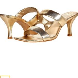 VINCE CAMUTO ASLEE DRESS SANDAL EGYPTIAN GOLD 8.5 NIB